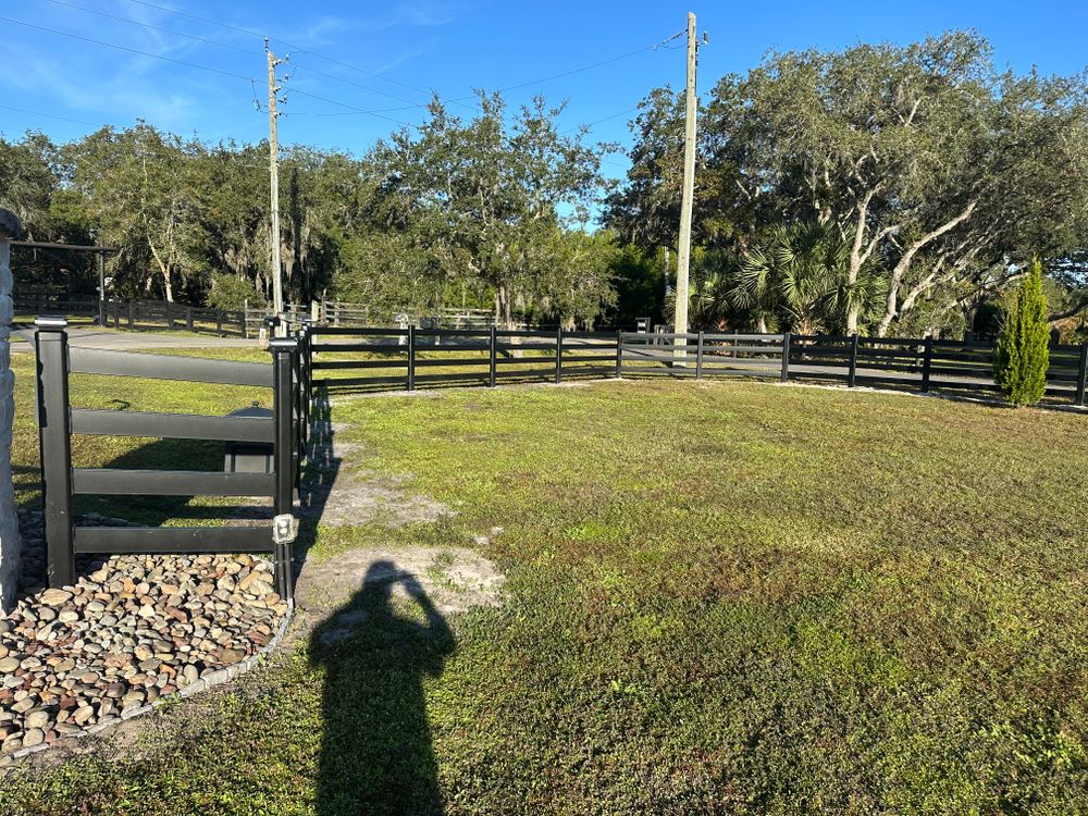 Buckley All Steel Fence for Allbritton's Outdoor Solutions Inc in Geneva, FL