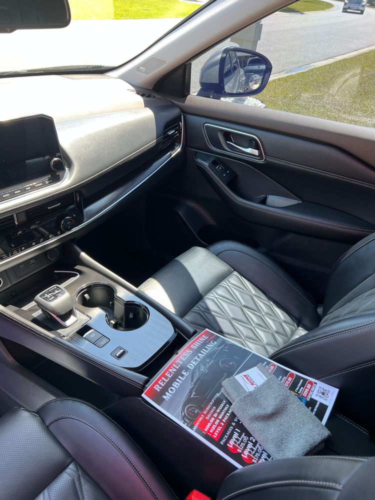 Interior Detailing for Relentless Shine Mobile Detailing in Calabash, NC