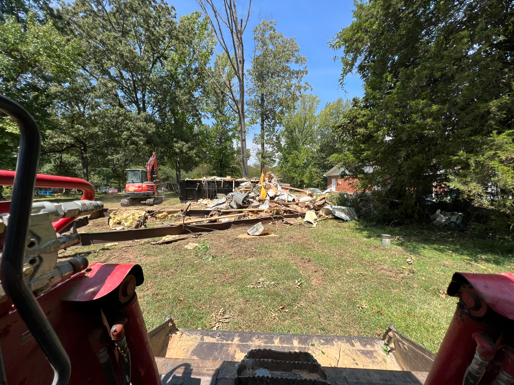 Demoliton for KM Landworks in Moncure ,  NC