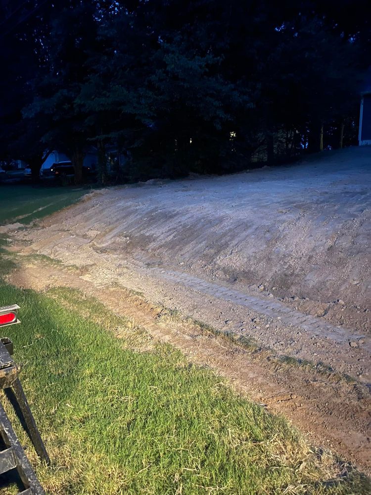 Excavating for Cline's Land Management in Dalton, GA