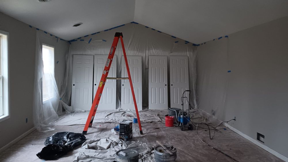 Fence and Full Home Interior Painting and Drywall repair for Dead Tree General Contracting in Carbondale, Illinois