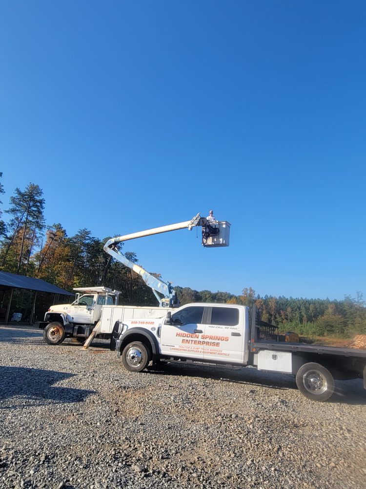 Hardscaping for Hidden Springs Enterprise in Rutherford, NC