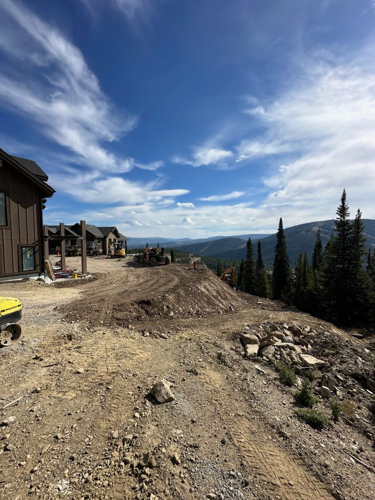 Dirt Work for R&H Homes in Bozeman, MT