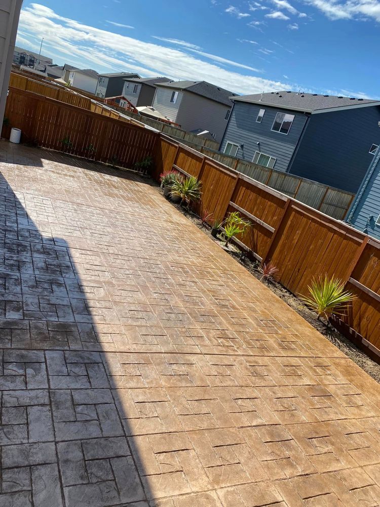 Transform your outdoor space with our expert stamped concrete installation, offering beautiful, durable surfaces that mimic natural stone at a fraction of the cost. Enhance your home’s curb appeal effortlessly. for C&A Concrete Construction in Salem, OR