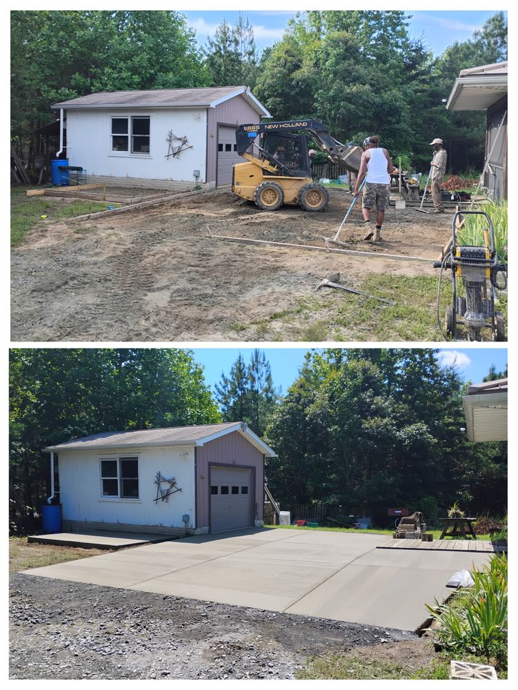Our concrete services offer durable, aesthetically pleasing solutions for your home projects, ensuring high-quality craftsmanship in driveways, patios, and foundations to enhance your property's value and appeal. for OBH Concrete LLC in Lusby, MD
