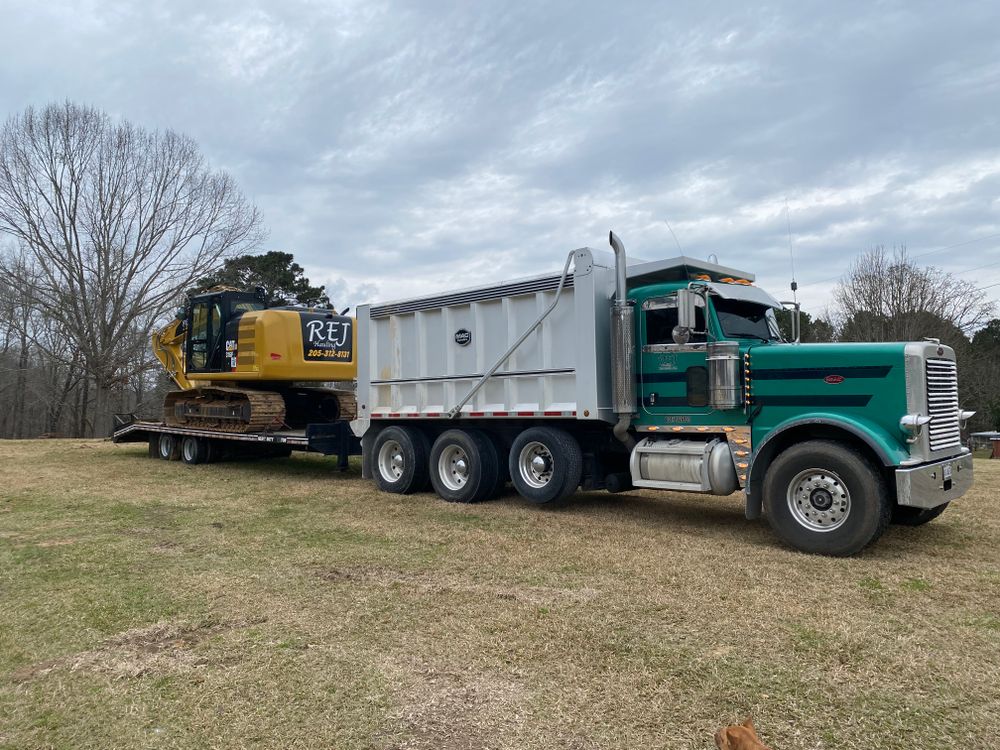 Excavating for REJ Hauling in Jemison, AL