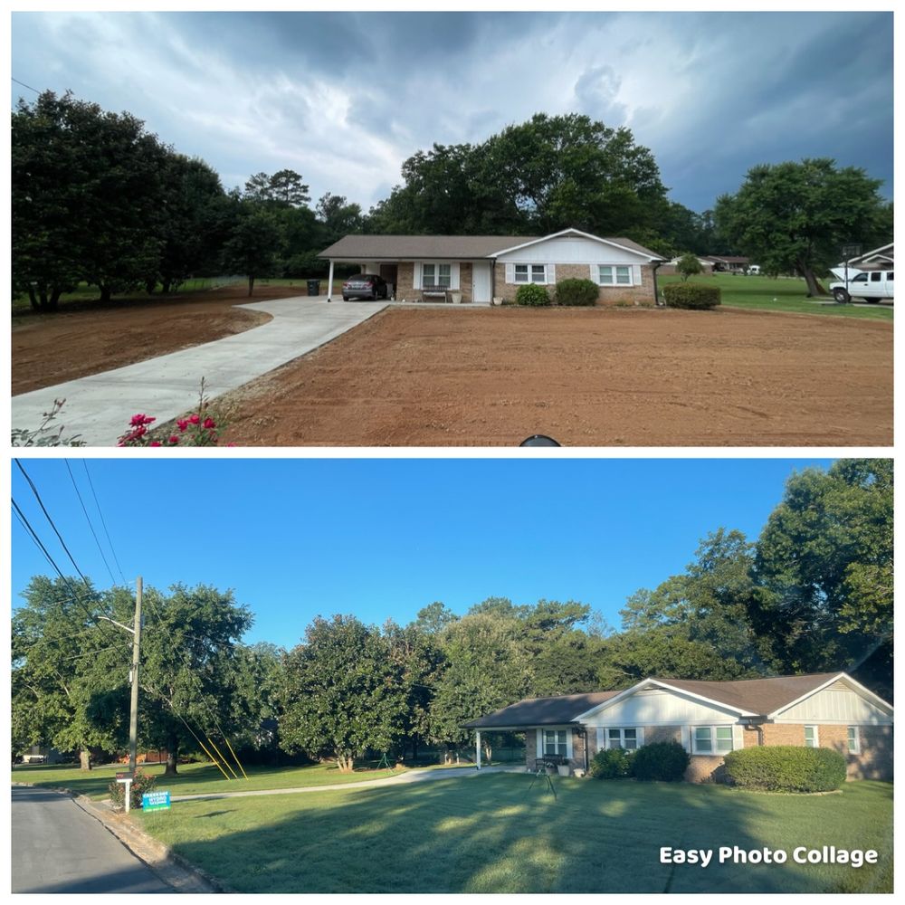 Before & After for CreekSide HydroSeeding & EarthWorks in Calhoun, GA