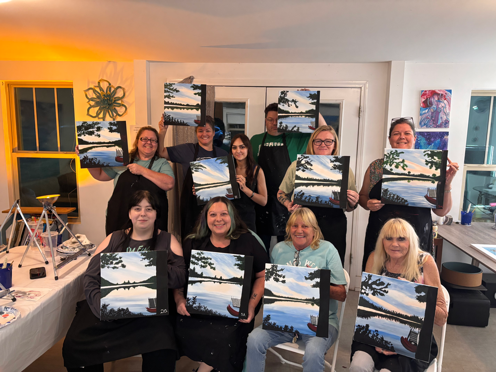 Mobile Studio Paint Party for Infinite Art Events in Gainesville, GA