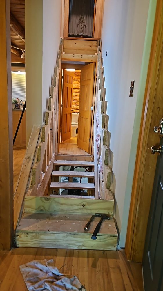 Exterior Deck staining & building for JV Painting Services LLC in Hendersonville, NC