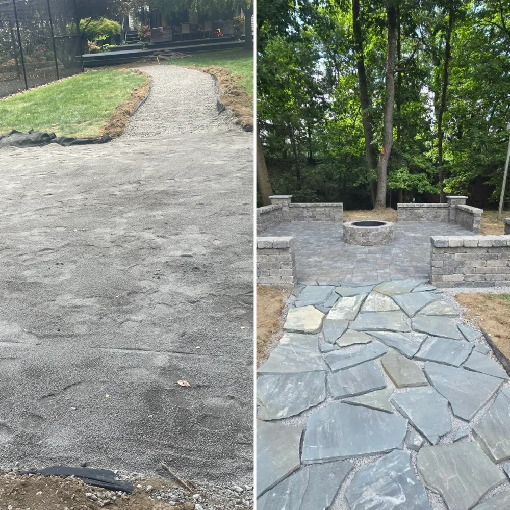 Natural Stone Hardscape for Youngstown Landscape and Design LLC in Canfield, OH