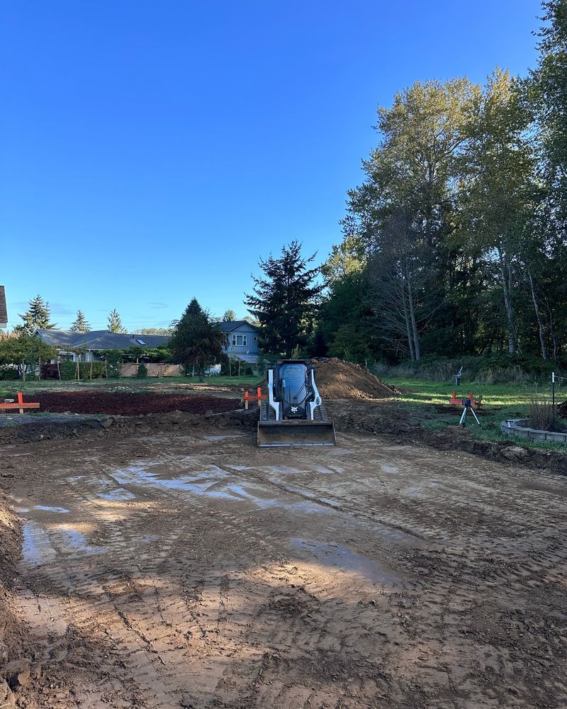 Excavating for Alpine Earthworks in Sequim, WA