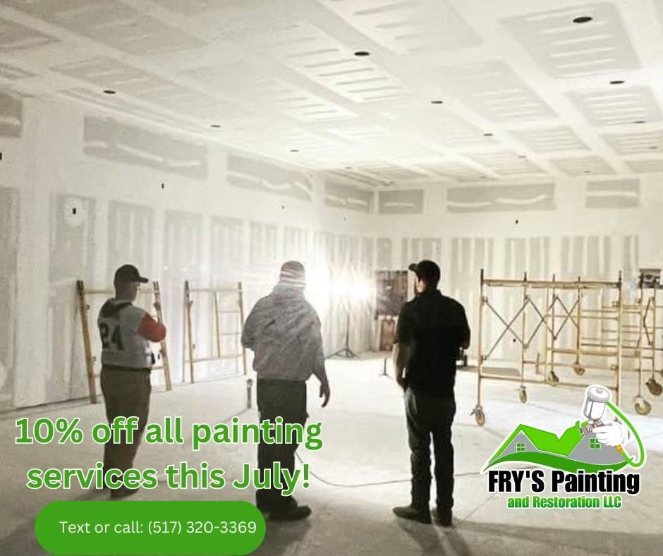 Exterior Painting for Fry’s Painting and Restoration in Hillsdale, MI