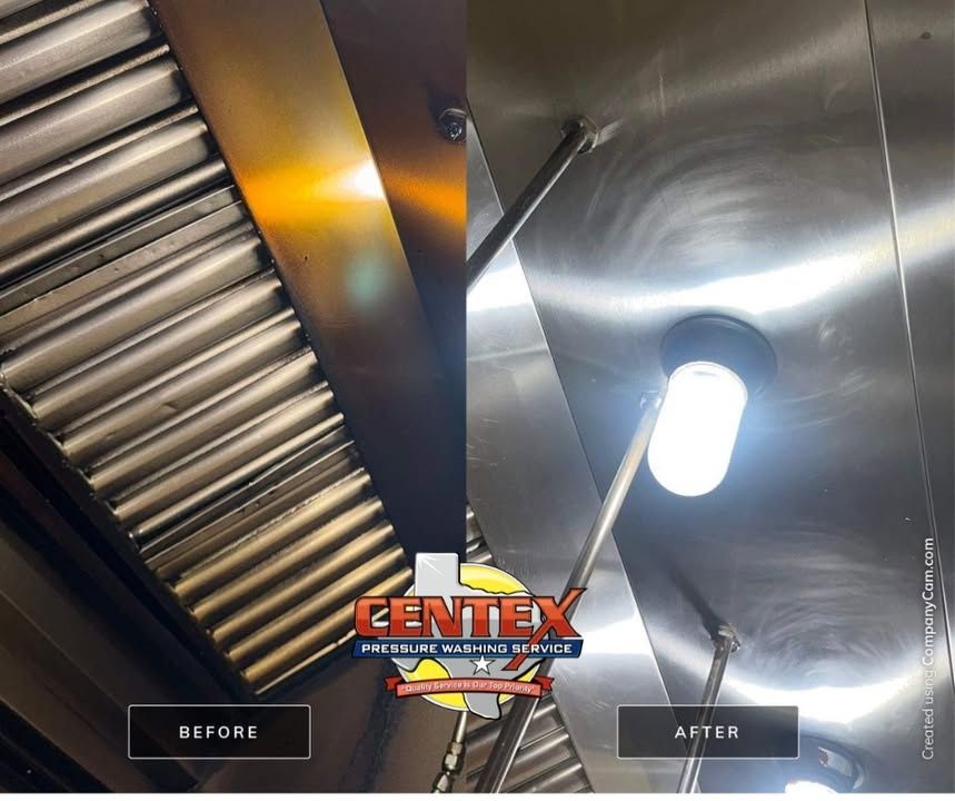 Commercial Kitchen Hood & Exhaust Vent Cleaning for Centex Pressure Washing Service in San Marcos, TX