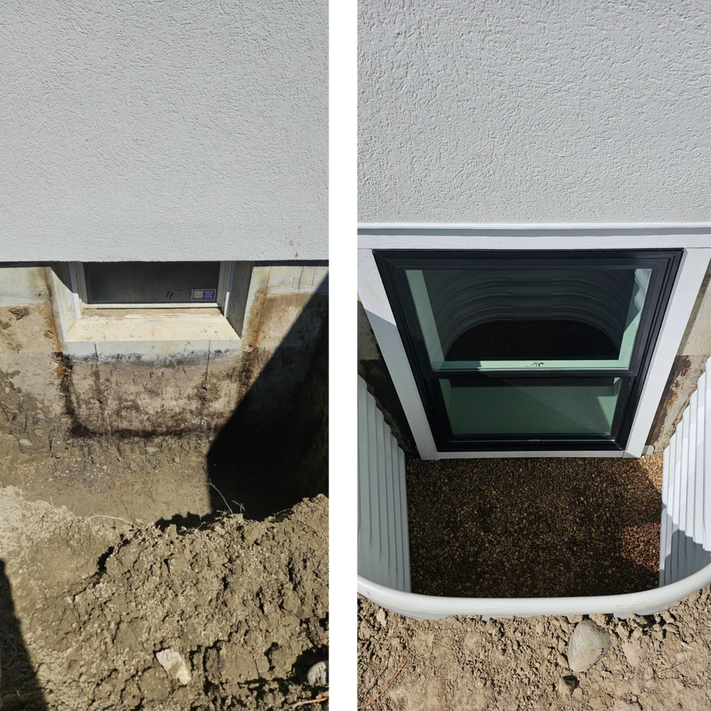 Our Egress Window Cutting & Installation service enhances safety and increases natural light in your basement, ensuring code compliance with expertly crafted solutions tailored to seamlessly integrate into your home's design. for Carel Contracting & Home Services LLC in Edgar, MT