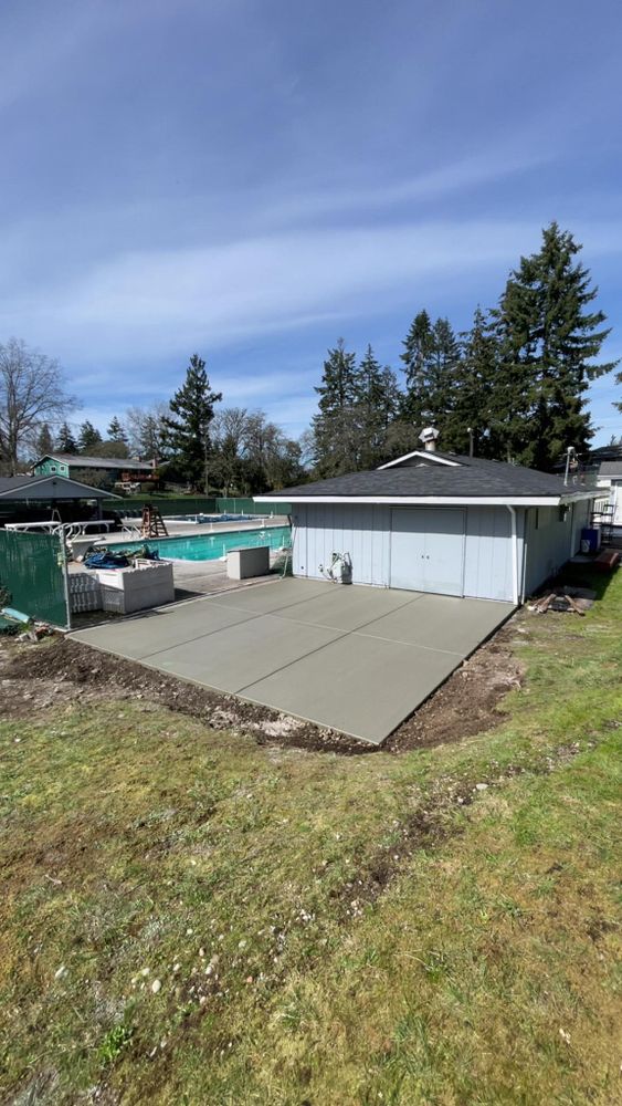 Concrete for MD Construction & Sewer in North Yelm, WA