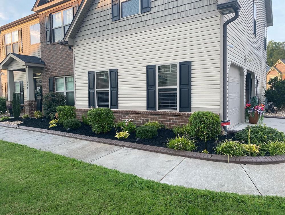 Landscaping for JIF Concrete Services in Greenville, SC