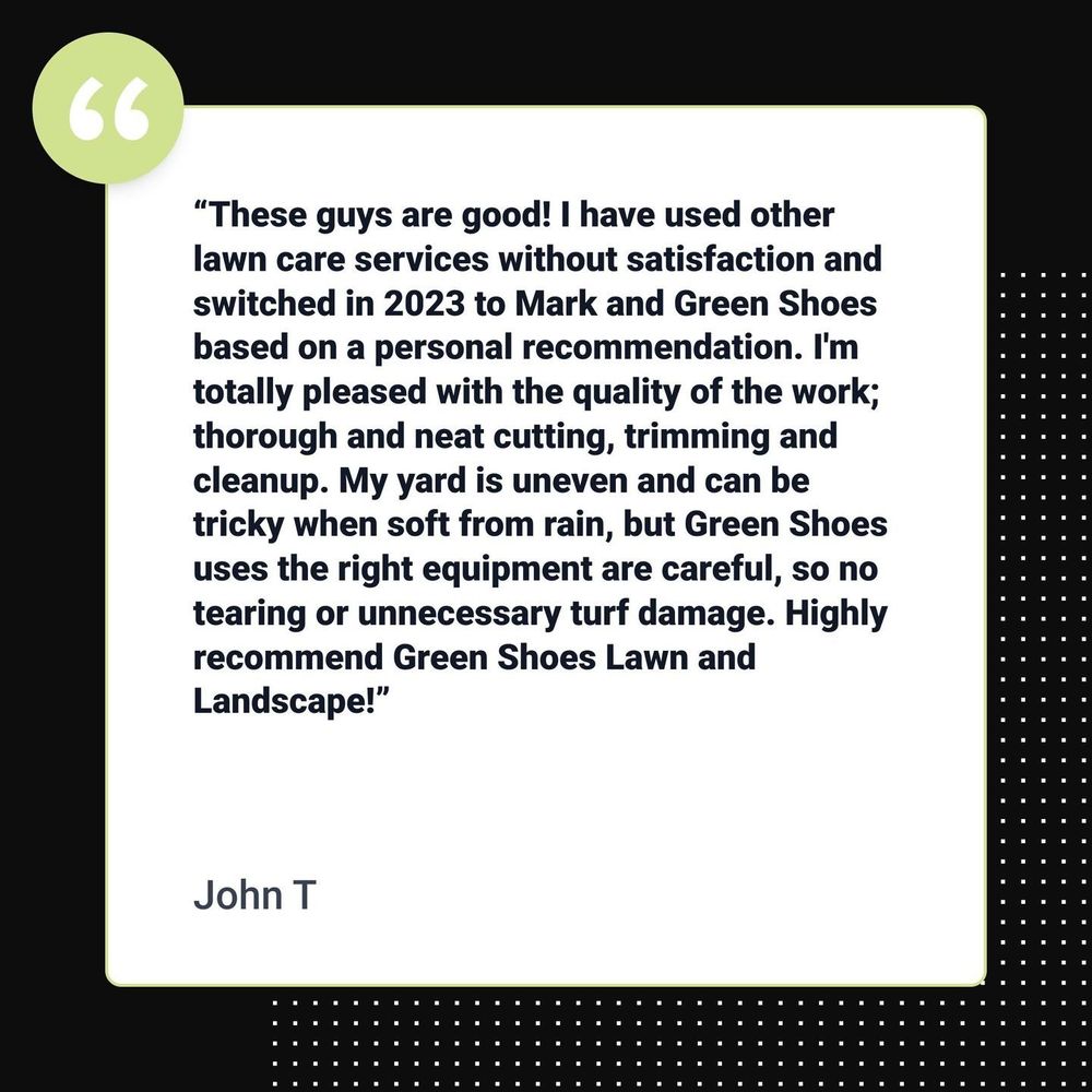 instagram for Green Shoes Lawn & Landscape in Cincinnati, OH