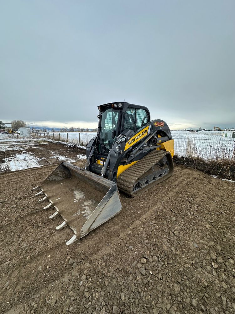 Dirt Work for R&H Homes in Bozeman, MT