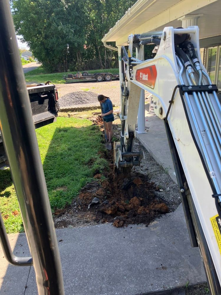 Excavating for Genesis Landworks in Bluff City, TN