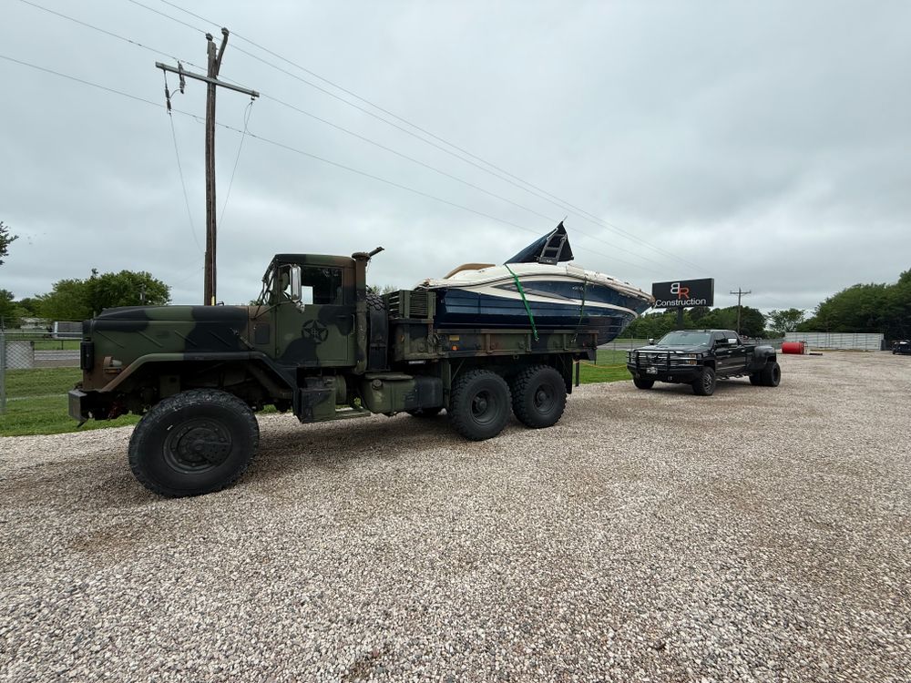 Emergency Boat Recovery for BR Construction LLC in Corsicana, TX