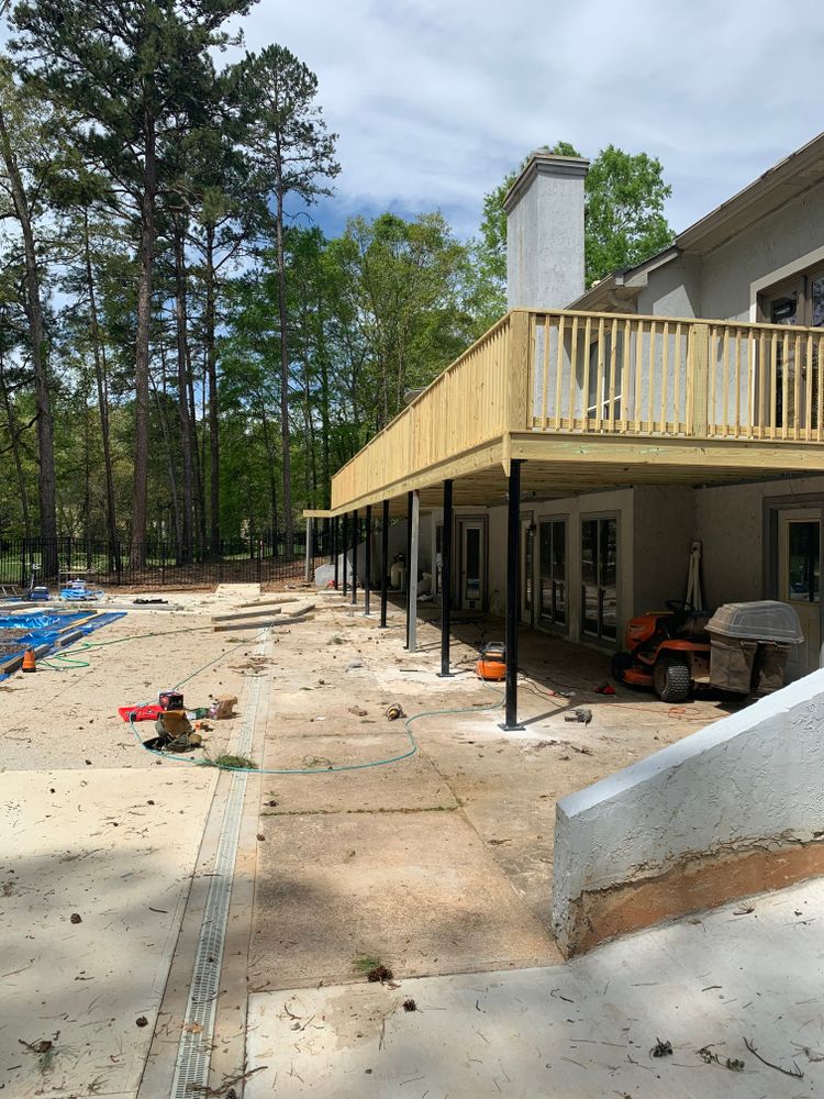 Decking work for Compadres Concrete in Griffin, GA