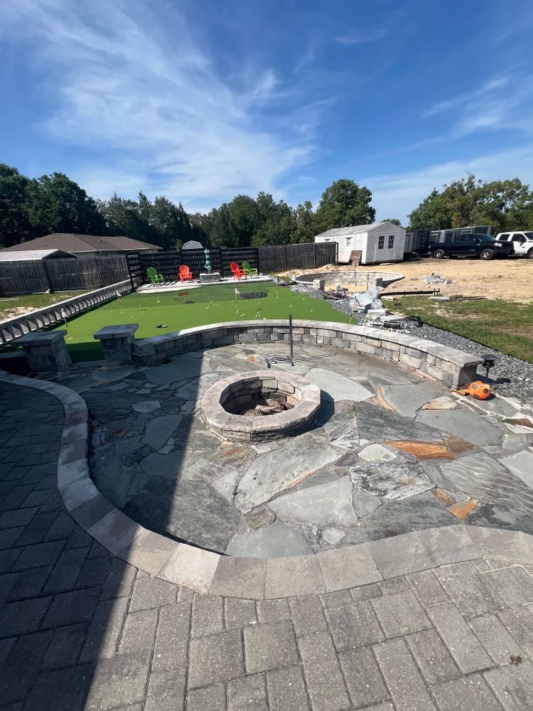 Hardscaping for R.B. & Company in Belleview, FL