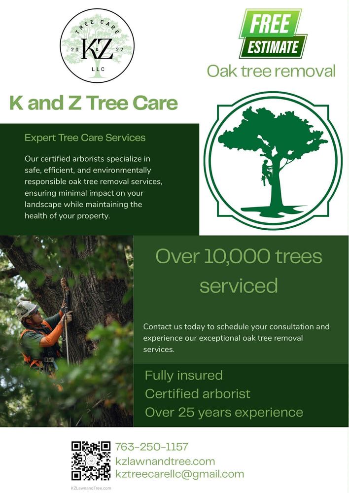 All Photos for K and Z Tree Care in Isanti County, MN