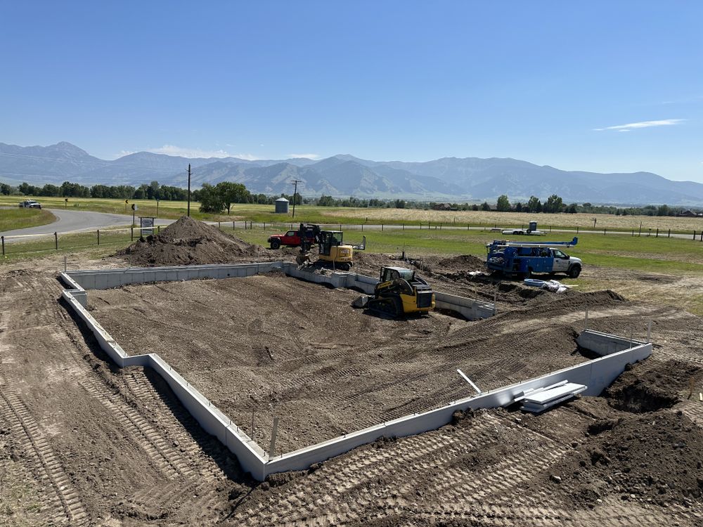 Dirt Work for R&H Homes in Bozeman, MT