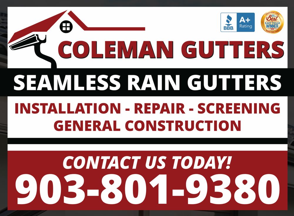 Coleman Gutters team in Gilmer, TX - people or person