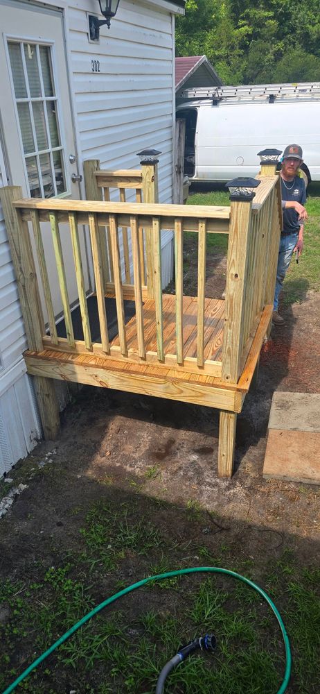 Enhance your outdoor living space with our expert deck and patio installation services, designed to blend aesthetic appeal with functionality, ensuring a perfect extension of your home for relaxation and entertainment. for ASAP Handyman & Construction services in Savannah, GA