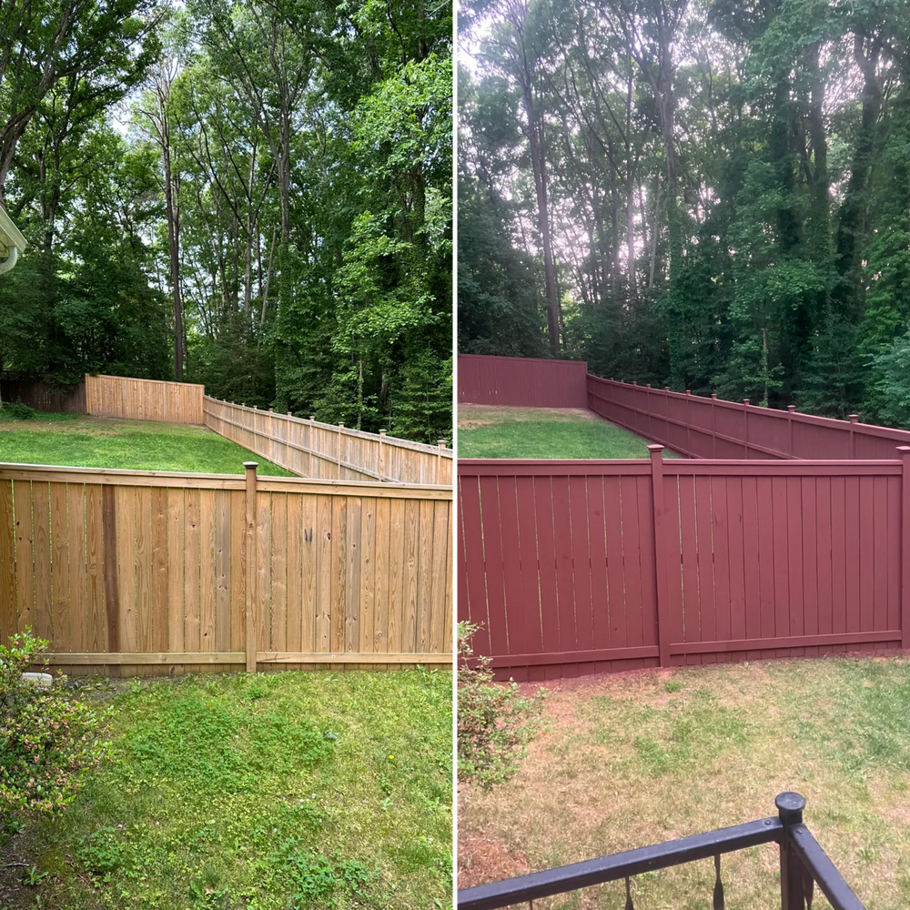 Our Fence Staining service enhances the appearance and durability of your fence, protecting it from weather damage and providing a fresh, polished look to complement your home's exterior. for A+ Painting in Richmond, VA