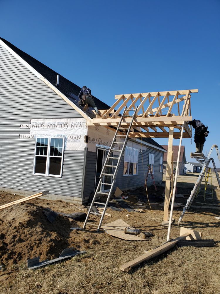 Under construction for John Colvin's Home Improvement in Modoc,  IN