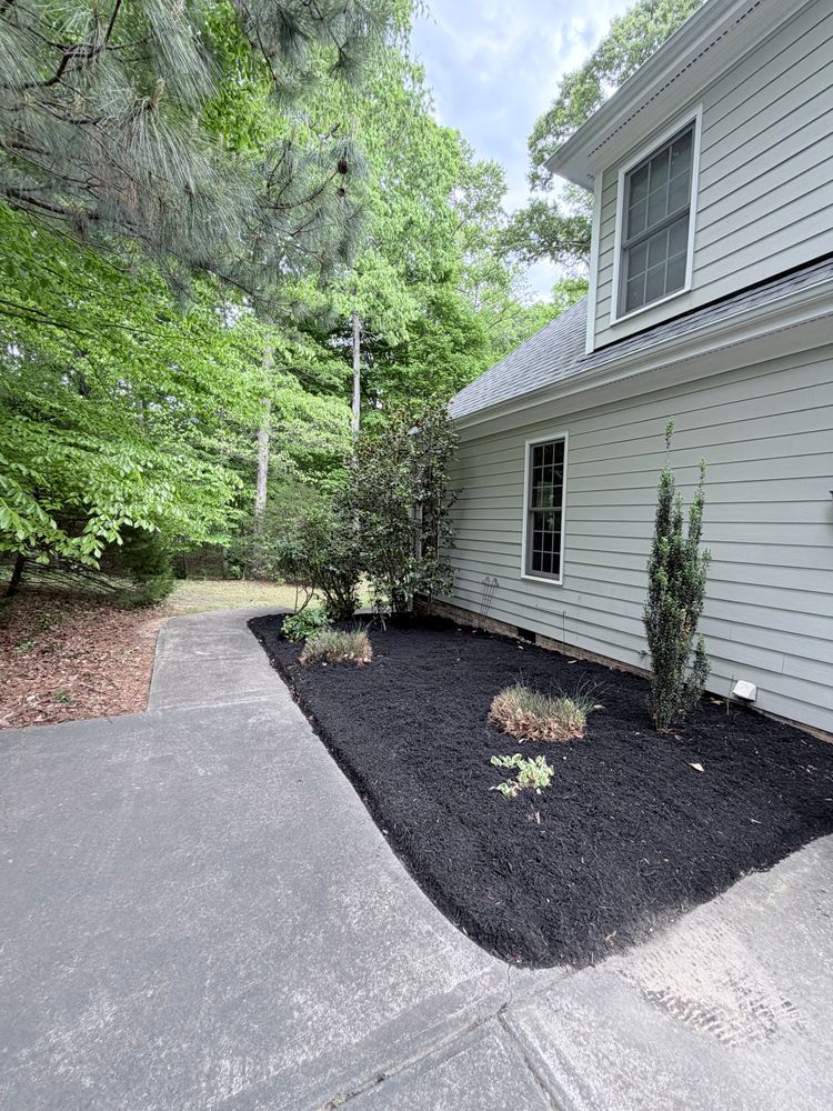 Before and After for Wake & Franklin Grounds Maintenance in Raleigh, NC