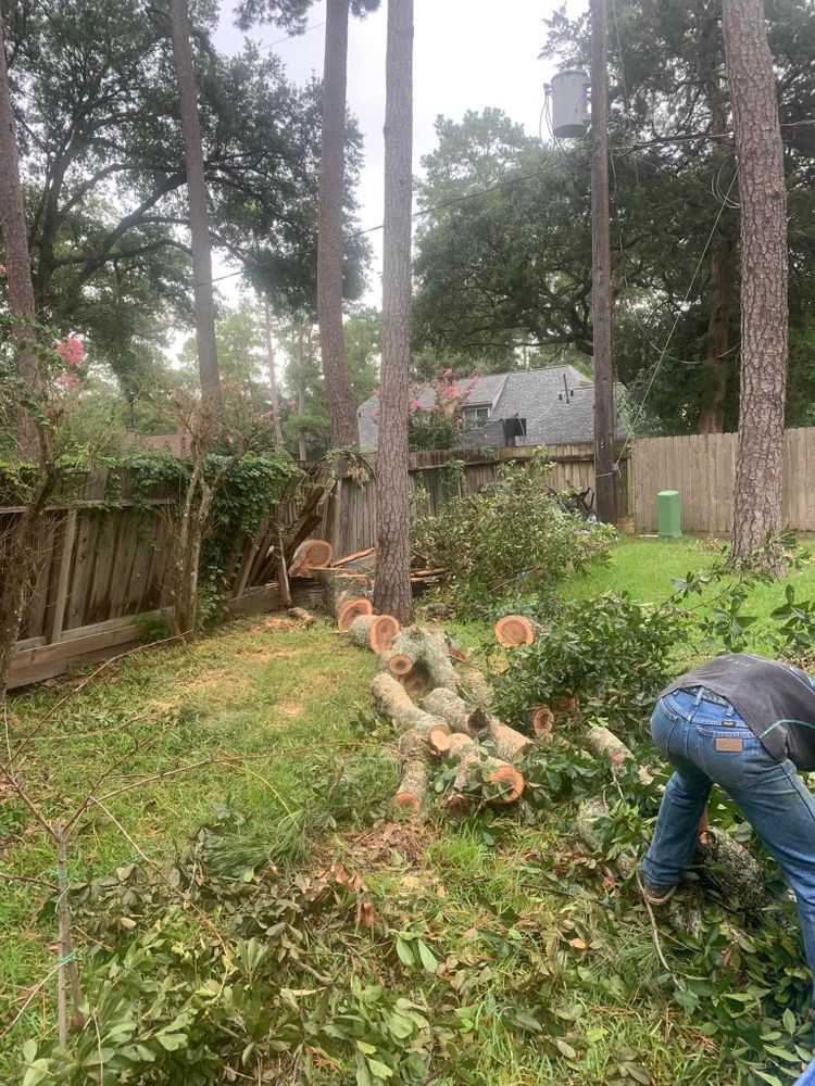 Our Junk Removal and Hauling Services make it easy for homeowners to clear out unwanted items, debris, and yard waste efficiently and responsibly. Contact us for convenient, eco-friendly solutions. for Teague Trees & Landscaping in Rendon, TX