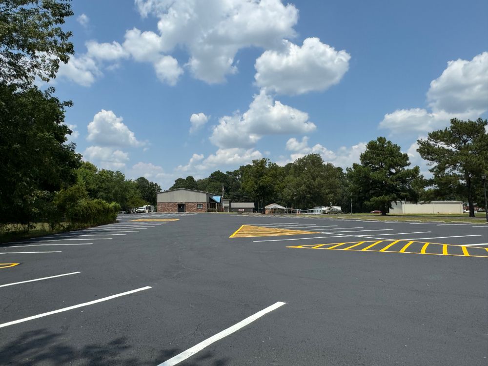 Parking Lot Striping for FunderFlow Commercial and Residential Pressure Washing Inc in Tupelo, MS