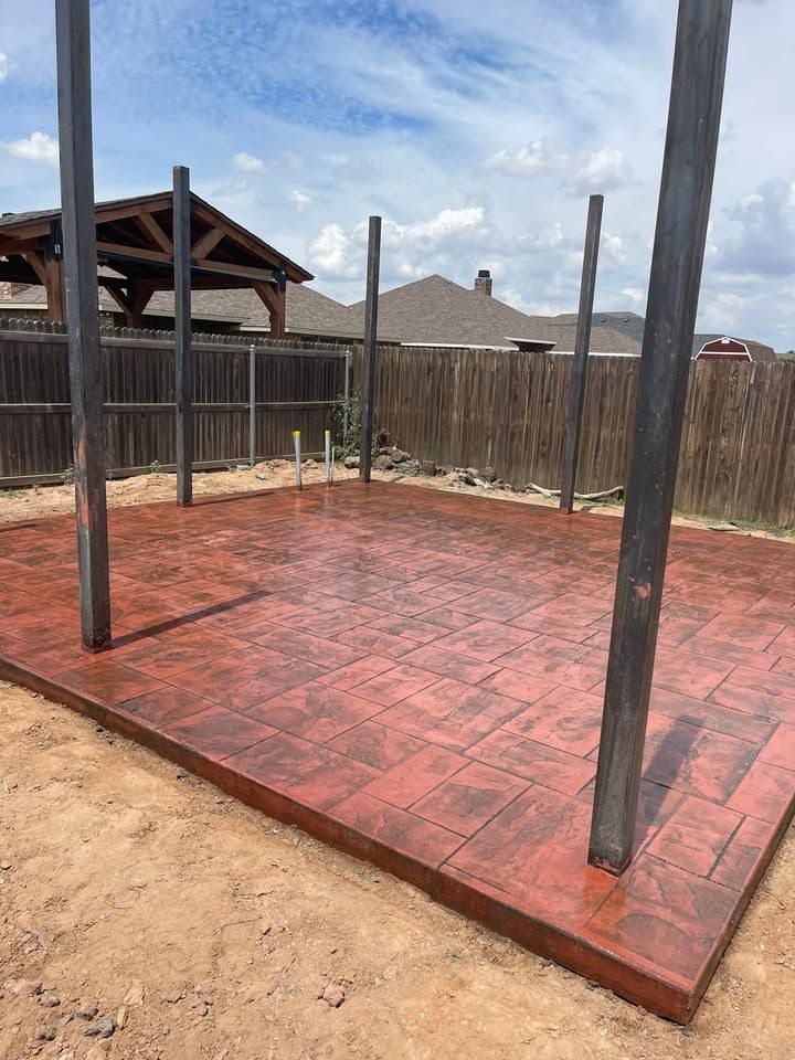 Transform your outdoor space with our expert stamped concrete installation, offering beautiful, durable surfaces that mimic natural stone at a fraction of the cost. Enhance your home’s curb appeal effortlessly. for DeLeon's Concrete in Odessa, TX