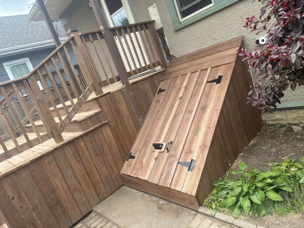 Treated Green/Brown Decks for R&R Home Services (RR Affordable Deck Builders) in Schaumburg, IL