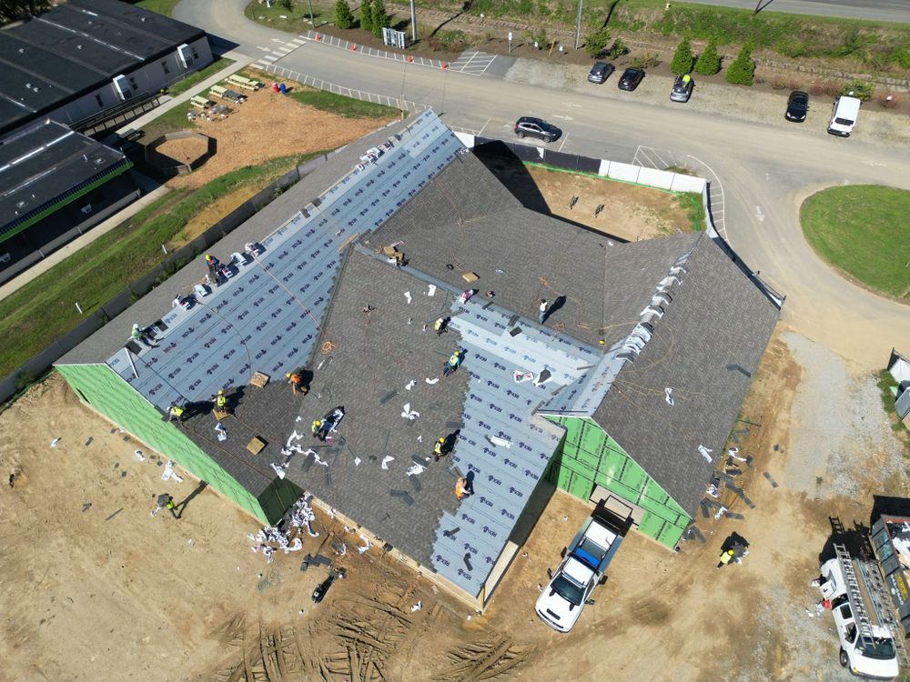 Roofing for Pink and Blue Restoration LLC in Hendersonville, NC