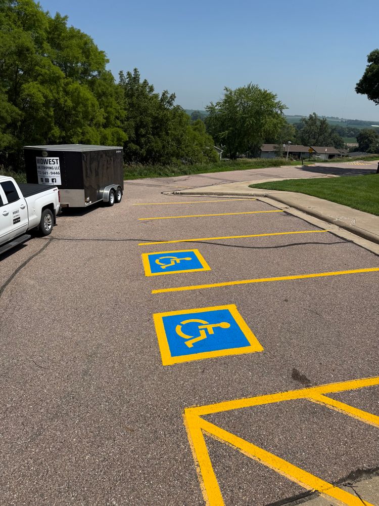 All Photos for Midwest Line Striping LLC in Spirit Lake, IA