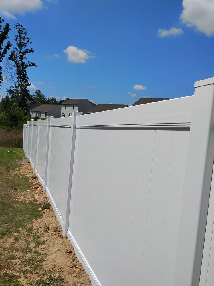 Vinyl fence  for JB Nealy Fence in Elgin, SC