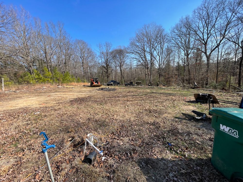 Pad, piers and foundation. for Maness Trucking & Excavation in Lexington, TN
