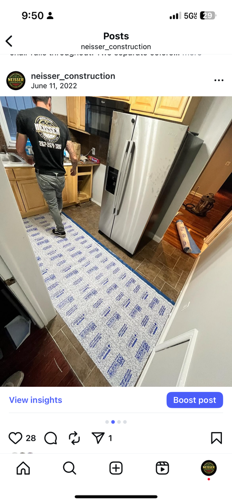 Flooring for Neisser Construction in Philadelphia, PA
