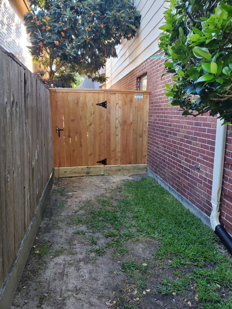 Mr. B and Mr. Karveri Project for EB Privacy Fences & Remodel LLC in Katy, TX