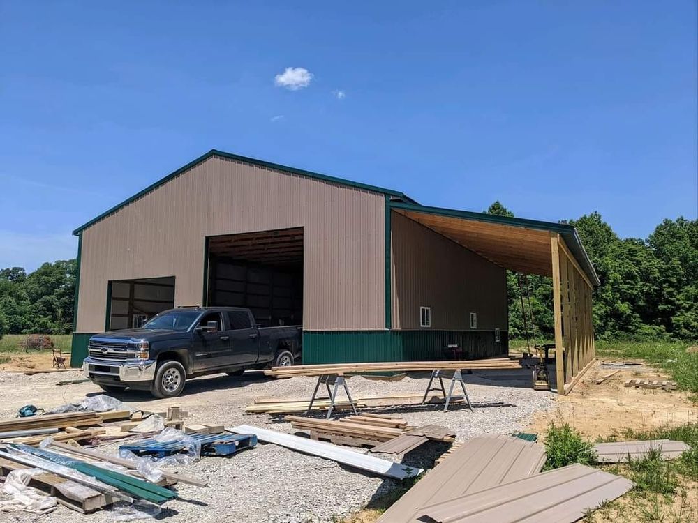 Our Pole Barn Construction service offers durable, customizable, and cost-effective solutions for your storage or agricultural needs, ensuring high-quality craftsmanship that enhances functionality and complements your property's aesthetic landscape. for GT Builders in Henryville, IN