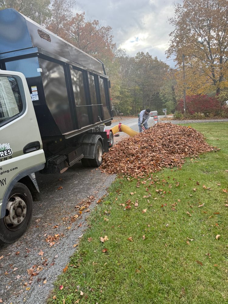 Fall cleanup for Quiet Acres Landscaping in Dutchess County, NY