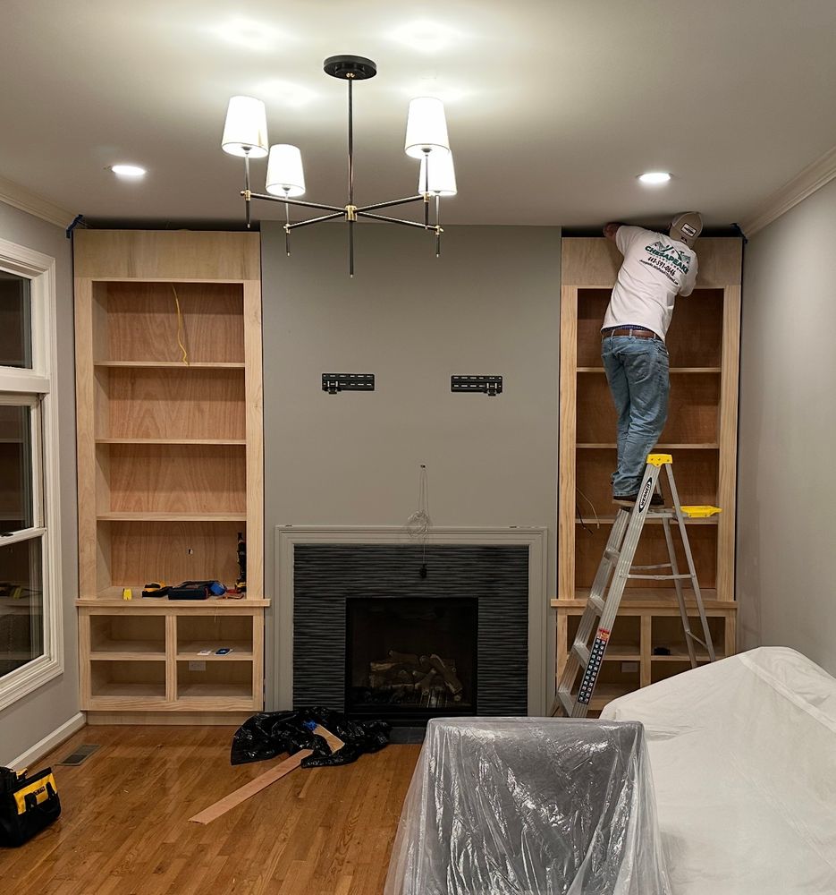 Enhance your home's functionality with our custom built-ins and entertainment solutions, while also considering our reliable fence installation service to boost privacy and aesthetic appeal in your outdoor spaces. for Chesapeake Solutions in Pasadena, MD