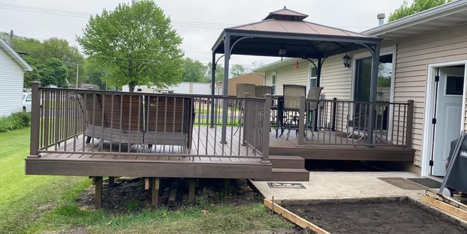 Transform your outdoor space with our expert deck and patio installation service, providing durable materials and customized designs to enhance aesthetics, functionality, and value for a perfect outdoor retreat. for PKC Construction in Sterling, IL
