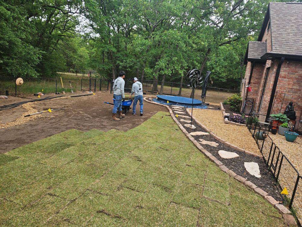 Mowing for Ornelas Lawn Service in Lone Oak, Texas