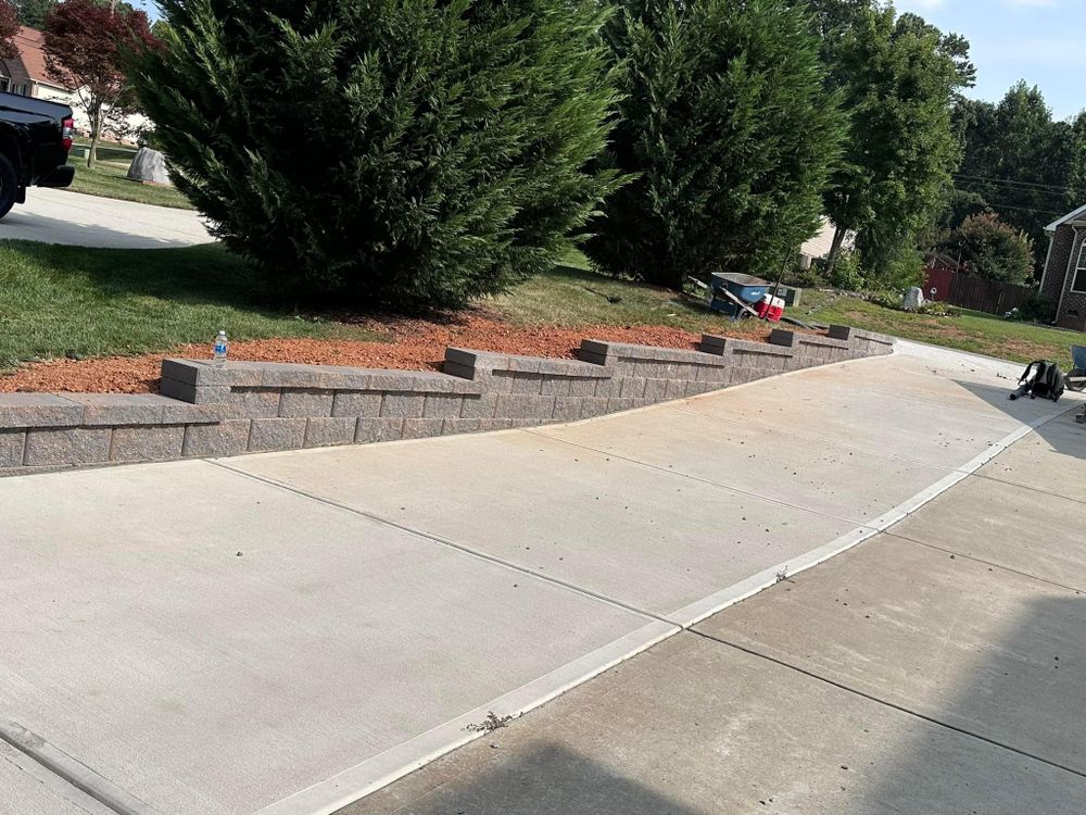 Natural Stone Hardscape for L & C Landscaping in Statesville, NC