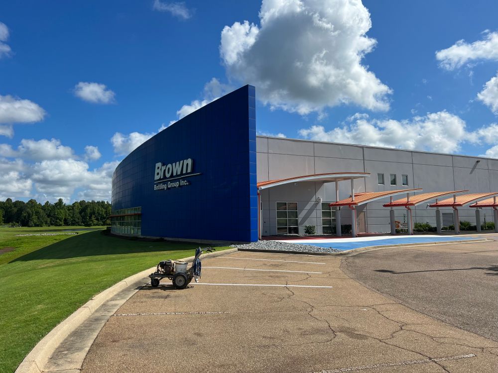 Parking Lot Striping for FunderFlow Commercial and Residential Pressure Washing Inc in Tupelo, MS